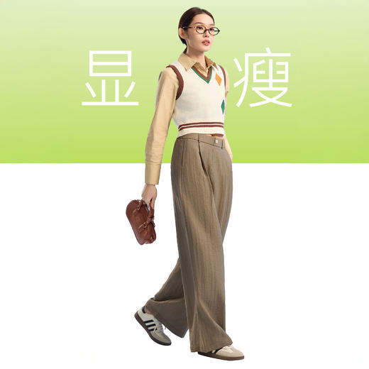 热卖！清凉显瘦！DANMO旦茉 麻小姐棉麻裤阔腿裤 吸湿透气  柔软透舒适 显高显瘦 5色可选 商品图7