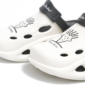 潮人夏日必备 | FIDODIDO(七喜小子) 洞洞鞋 男女款 夏季外穿舒适超厚底eva踩屎感果冻包头凉拖鞋 4色入