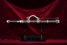 【福利作品】三希堂  青骓系列  陨铁卷草小唐刀 未开刃