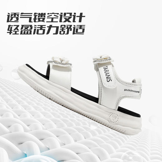 泰兰尼斯夏季新款防滑软底儿童室内鞋女童包头镂空凉鞋鞋子M06D3B2897 商品图2