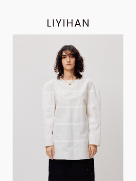 LIYIHAN清月鹊 | 25春纯棉分割结构衬衫料上衣小众设计衬衫时尚感