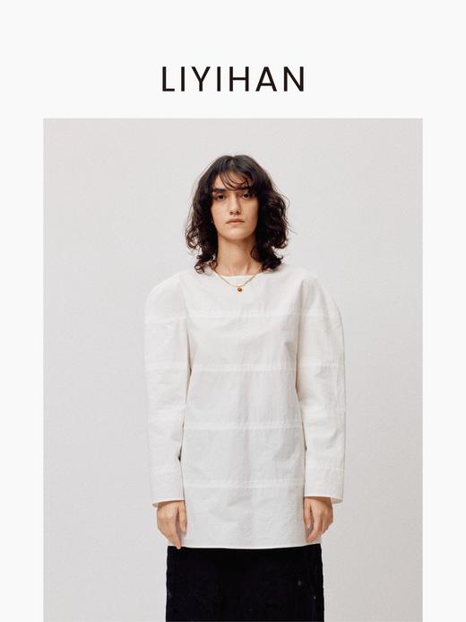 LIYIHAN清月鹊 | 25春纯棉分割结构衬衫料上衣小众设计衬衫时尚感 商品图0