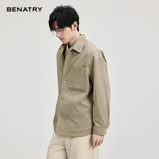 贝纳川麂皮绒翻领茄克ECF100007 商品图4