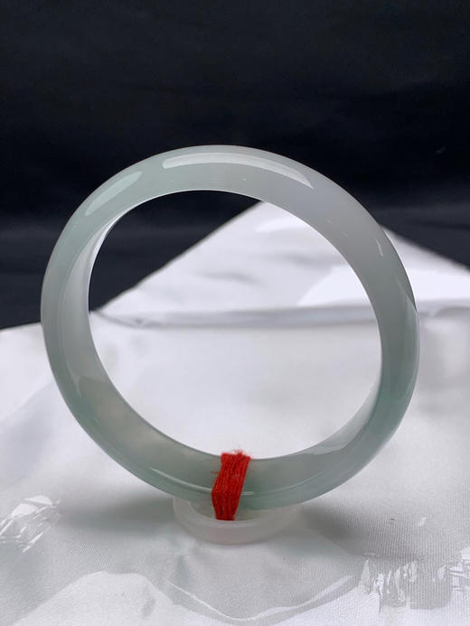 612674，58.6圈口，冰飘花正圈平安镯，种老水足，冰透起光 商品图3