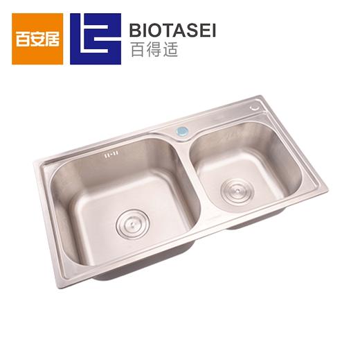 百得适不锈钢双槽7742-A 商品图0
