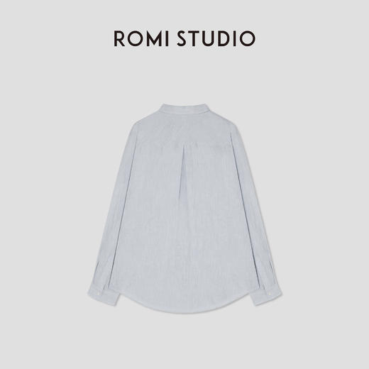 ROMI STUDIO“随性自然”100%色织亚麻天然肌理翻领衬衣 RWCSSY2211 商品图1