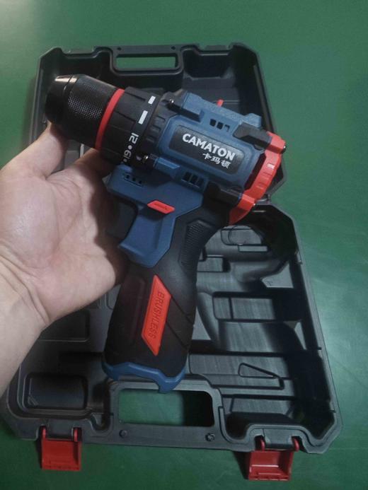 【货号07057】东科款16.8V锂电钻机头带套盒无刷电钻小钢炮电钻双速电钻机头 商品图4