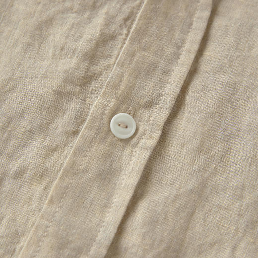ROMI STUDIO“复古松弛”100%色织亚麻洗水做旧翻领衬衫 RWCSSY2039 商品图3