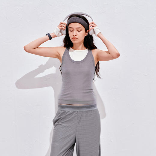 NUTH醋酸针织吊带女亲肤凉感修身工字背心女 商品图1