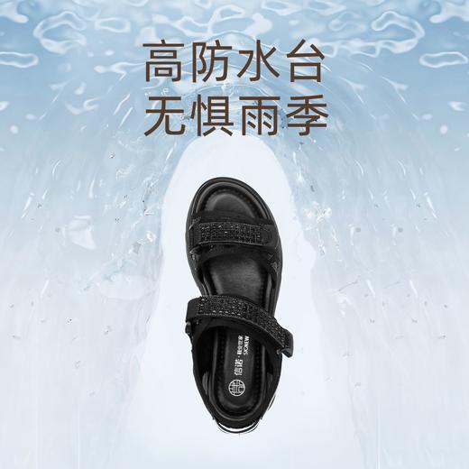 信诺品牌运动厚底沙滩鞋老爹松糕底凉鞋女款2025夏季新款透气女鞋X5L135-75 商品图3