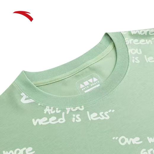 【L/XL2XL/3XL断码】安踏冰丝T丨复古印花短袖男女同款夏季新款抗菌透气t恤172438131 商品图5