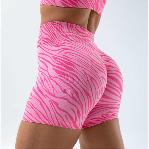 POPBASIC臀训裤城市野性系列动物纹健身训练短裤背心套装臀训裤3寸 商品图4