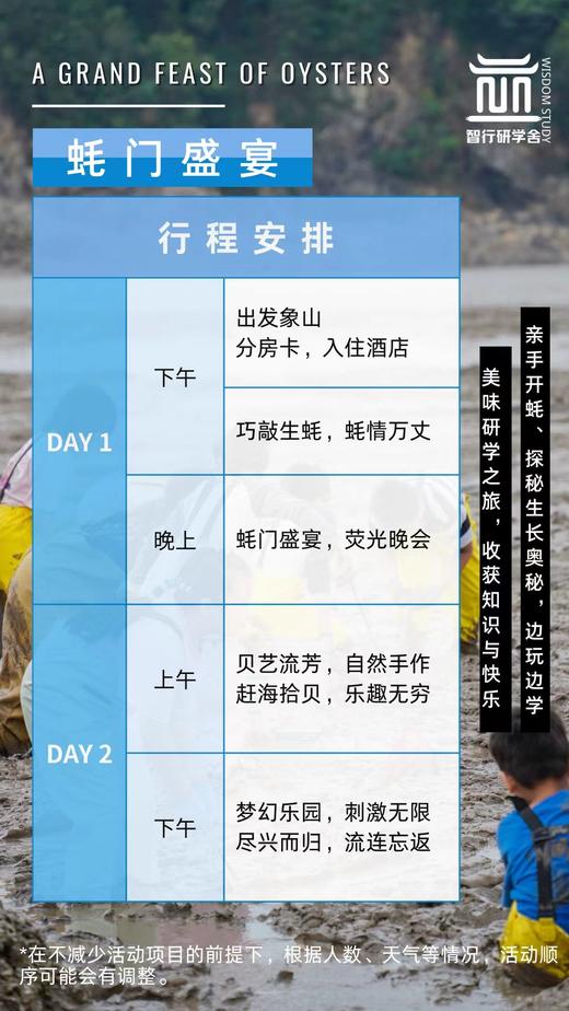 【智行研学】5.1研学“海的味道一日营”、“环湖骑行亲子2日营”、“'蚝'门盛宴亲子2日营”…… 商品图2