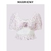 MAXRIENY2024夏紫玫瑰蕾丝上衣(货号:MS85TP058) 商品缩略图0