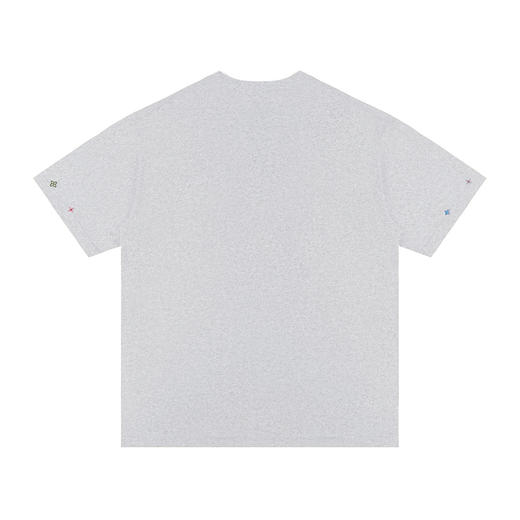 FDR官方店 字母小花项链刺绣宽松短袖T恤男女夏季潮牌情侣装上衣 商品图8