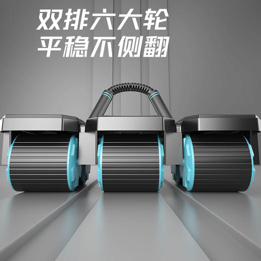 【2025全新升级六轮八肘健腹轮】8肘撑设计 六轮稳固 自带手机支架 强力回弹 稳定不侧翻 手机互联 智能计时 商品图2