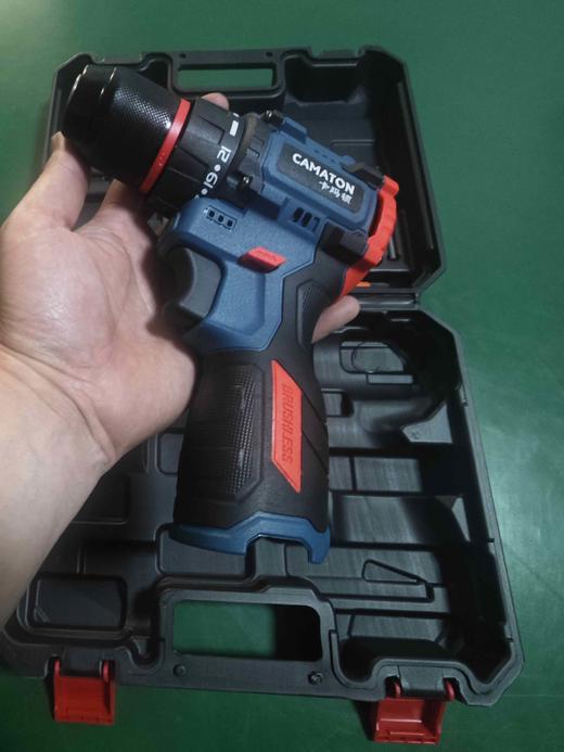 【货号07057】东科款16.8V锂电钻机头带套盒无刷电钻小钢炮电钻双速电钻机头 商品图8