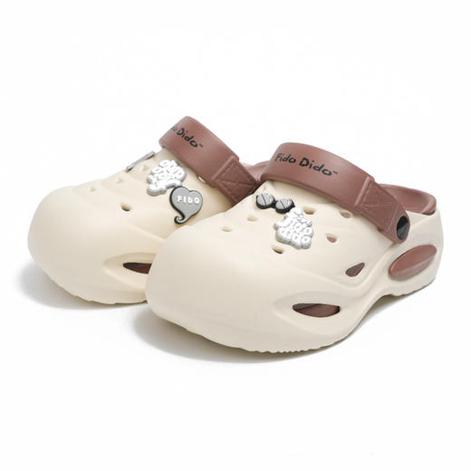 潮人夏日必备 | FIDODIDO(七喜小子) 洞洞鞋 男女款 夏季外穿舒适超厚底eva踩屎感果冻包头凉拖鞋 4色入 商品图7