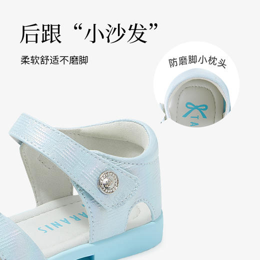 泰兰尼斯meta童鞋2025夏季新款女童凉鞋防滑透气镂空皮公主凉鞋 商品图4