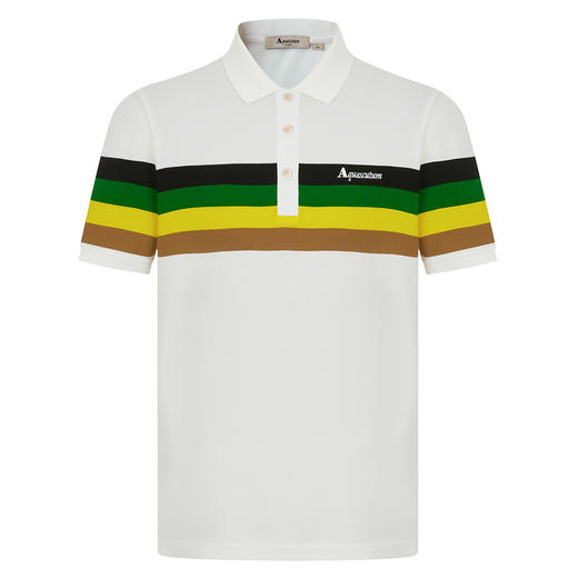 【海信嘉年华】Aquascutum雅格狮丹翻领短T-AQ2233527-10白色 商品图1