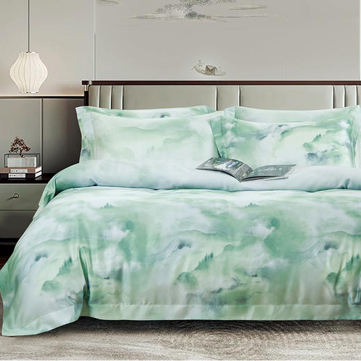 鑫缘 玉精纤维印花四件套 DXD0418-20 商品图0