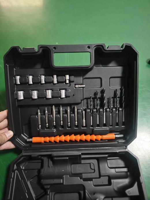 【货号02869】16.8/21v通用锂电钻工具箱子充电钻箱子手提箱子带配件电钻收纳箱 商品图2