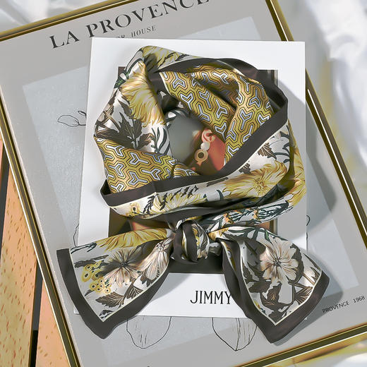 新款桑蚕丝丝巾女细窄飘带春夏季韩版双层双面领巾长条真丝围巾百搭丝巾夏季配饰新款爆款 商品图8