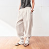 NUTH亚麻中腰休闲宽松阔腿羊腿裤女 商品缩略图2