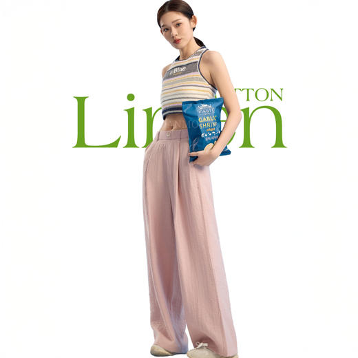 热卖！清凉显瘦！DANMO旦茉 麻小姐棉麻裤阔腿裤 吸湿透气  柔软透舒适 显高显瘦 5色可选 商品图2