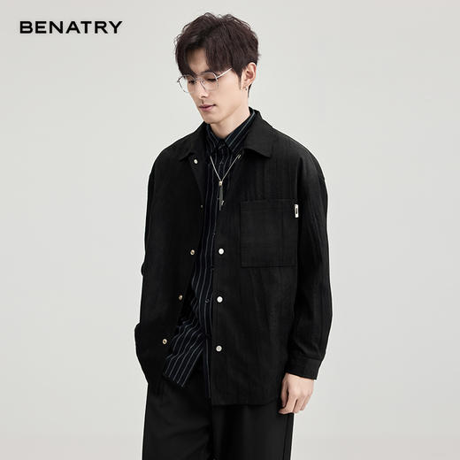 贝纳川麂皮绒翻领茄克ECF100007 商品图7