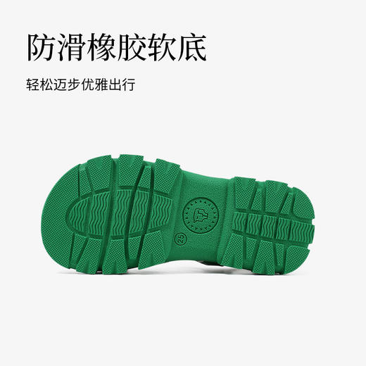 泰兰尼斯2025新款女童透气男童休闲包头凉鞋 商品图2