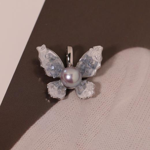 万能扣蝴蝶吊坠 真多麻8-9mm 正圆 无瑕 渐变琉璃感 商品图1