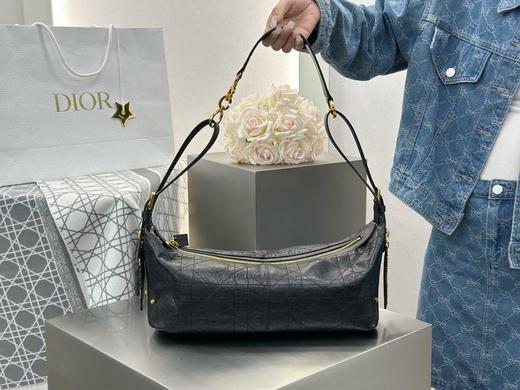 DIOR迪奥D-Journey金色五金配件拉链开合牛皮单肩包中号小号系列（HH） 商品图6