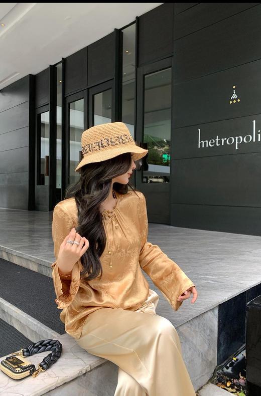 FENDI芬迪草编帽来喽FF字母勾芡编织（CO） 商品图5