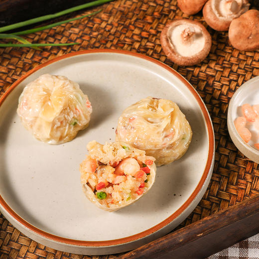 纸皮烧麦苏州特产梅干菜香菇蛋黄糯米虾仁速食半成品儿童冷冻早餐 商品图1