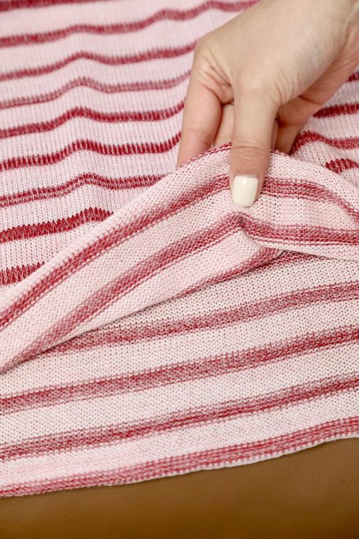 LPIUTY品牌直发！夹花撞色短袖针织衫 C067788 商品图14