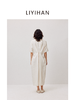 LIYIHAN亘云麻 | 25夏亚麻V领廓形连衣裙A摆裙子气质度假风时尚感 商品缩略图3