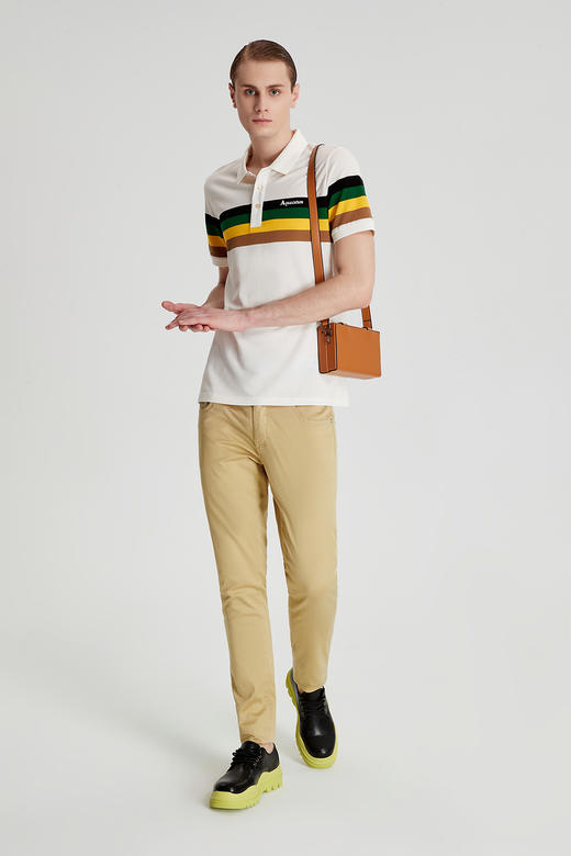 【海信嘉年华】Aquascutum雅格狮丹翻领短T-AQ2233527-10白色 商品图0