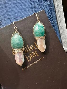 SpoiledBrat Jewelry天河石耳环