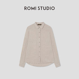 ROMI STUDIO“质感至上”100雨露麻天然肌理经典老钱衬衣RWCRSY3025