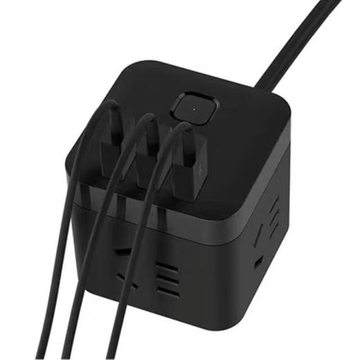 公牛魔方插座usb黑色 1.5米 1个 充电插排插线板接线板多功能家用电源转换器 商品图3