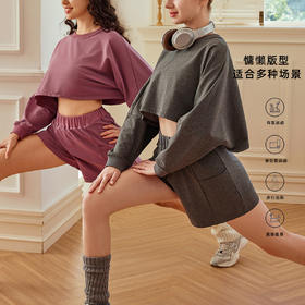 跃牌【洛水之神系列】瑜伽运动套装女2025新款宽松显瘦仙气瑜伽服6613套装