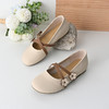 经典鲨2025年春夏新品圆头甜美花朵浅口软底舒适通勤单鞋女KW163-517061 商品缩略图2