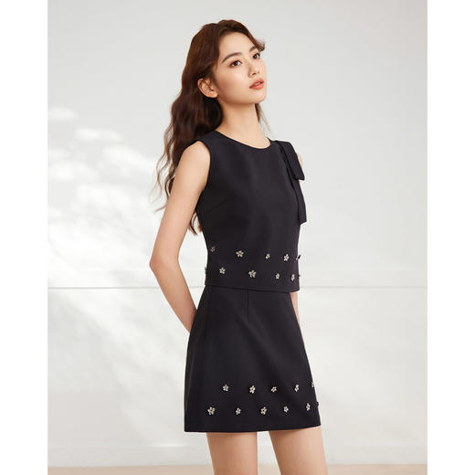 IEF/爱依服2025时尚套装夏季 法式名媛气质通勤显瘦上下套裙DZ42995- 商品图2