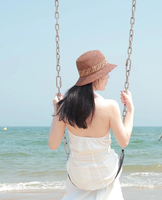 FENDI芬迪草编帽来喽FF字母勾芡编织（CO） 商品图13