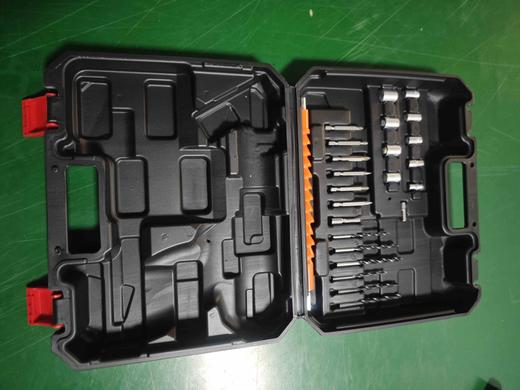 【货号02869】16.8/21v通用锂电钻工具箱子充电钻箱子手提箱子带配件电钻收纳箱 商品图1