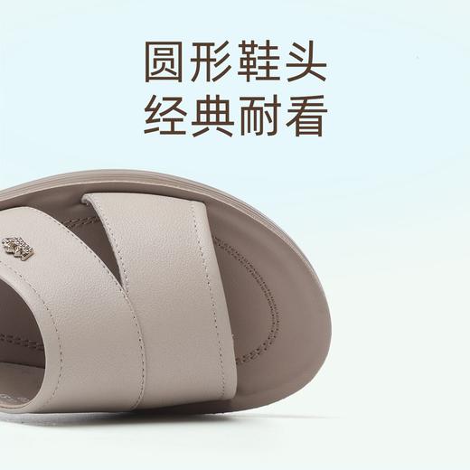 信诺真皮拖鞋女新款2025夏季软底妈妈外穿轻便舒适中老年中年凉鞋5L618-30 商品图2