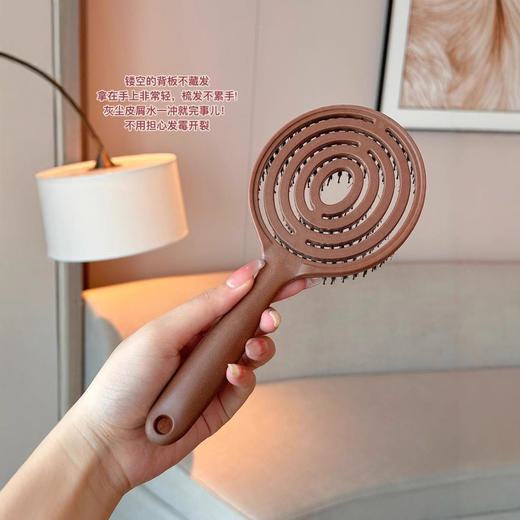 【镂空猪美梳，按摩梳~】韩国yao家用按摩蓬松便携造型顺发镂空猪鬃梳子 美发梳按摩梳养护-QQ 商品图3