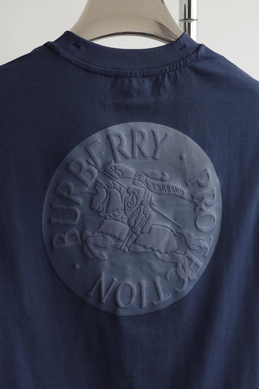 B.B 丝光双纱 圆形骑士发泡印花  圆领短袖T恤 TX442 商品图5