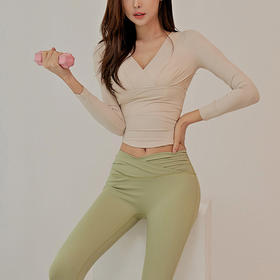 跃牌【洛水之神系列】新款瑜伽健身服休闲气质跑步长袖速干衣性感紧身上衣202